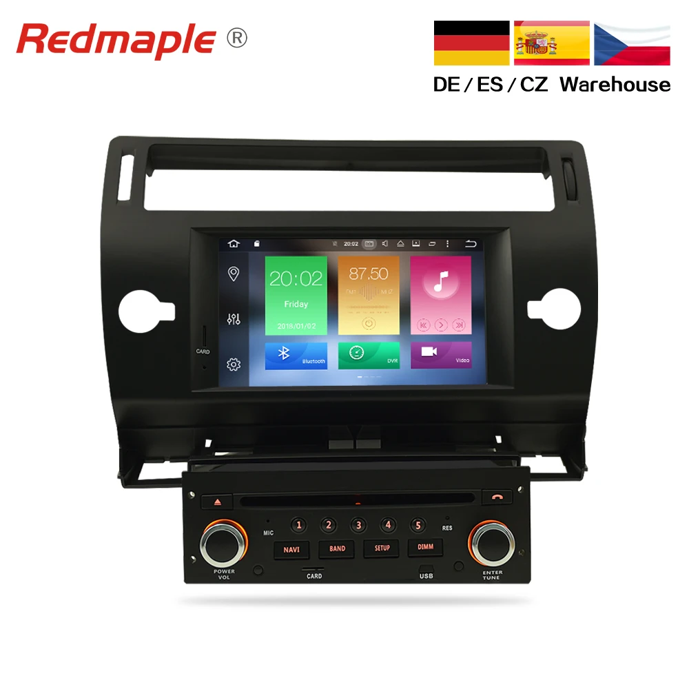 Восьмиядерный Android8.0 автомобиля радио gps навигации Мультимедиа Стерео для Citroen C4 C