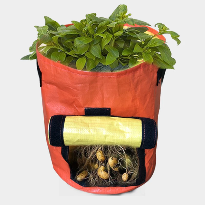 Воздухопроницаемый контейнер с ручками для выращивания растений|Тканевые