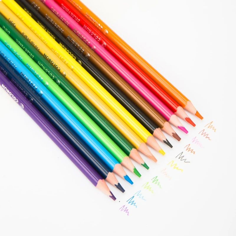

Deli Color Pencil Set Drawing Colored Pencils Plastic Colored Pencil Set for Kid School Graffiti Drawing Painting 12/18 Colors