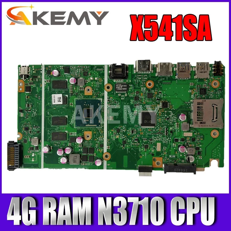 

AKemy X541SA материнская плата для ASUS X541SA X541S F541S CPU / N3710 4 ГБ / память материнская плата ноутбука протестирована 100% работа оригинальная материнская...