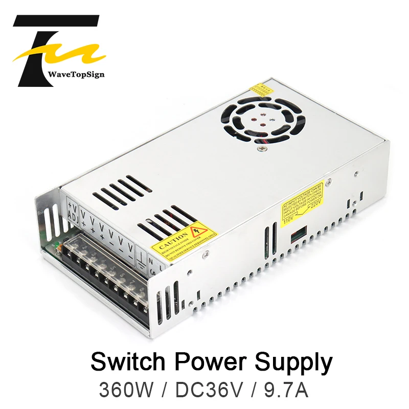 WaveTopSign Switch Power Supply 36V 9.7A Input AC220V 50-60HZ 3-way output  Use For Industrial Automation