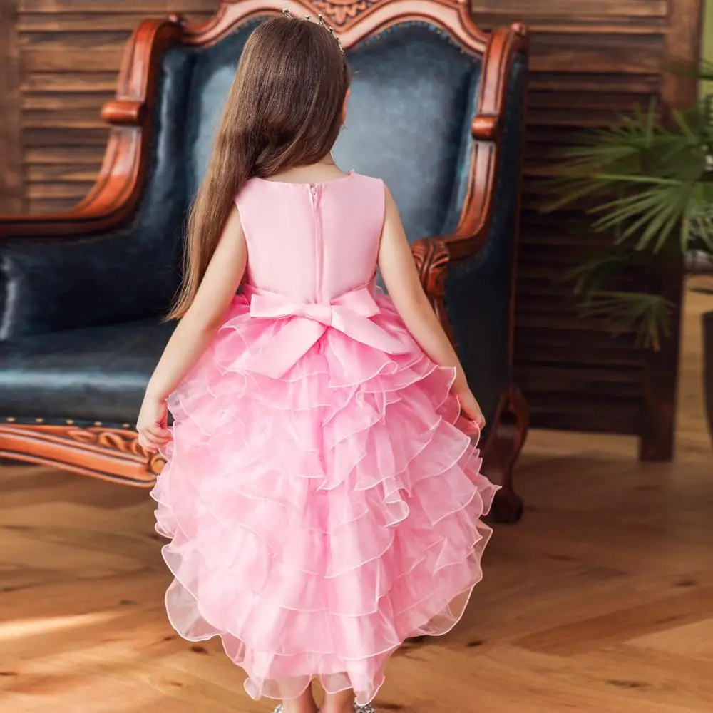Новинка платье принцессы для девочек праздничная одежда маленьких на день