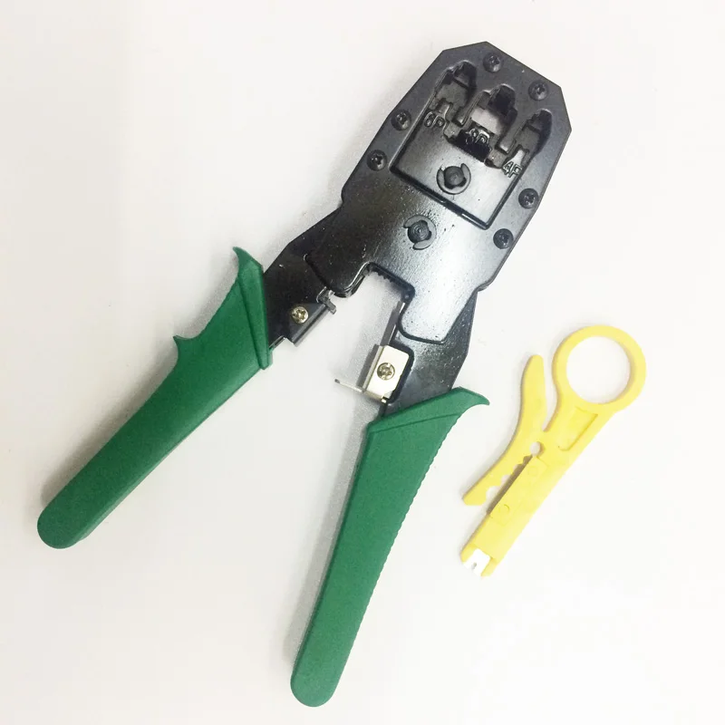 

4 in 1 Ethernet Network LAN Kit Cable Connectors Crimper Tool Network Cable Tester Detector Wire Stripper+Connector Plug Hot