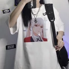 Женская футболка kakegurui XX аниме момбоми кирари, винтажная японская свободная футболка с коротким рукавом, повседневные сексуальные готические футболки, уличная одежда