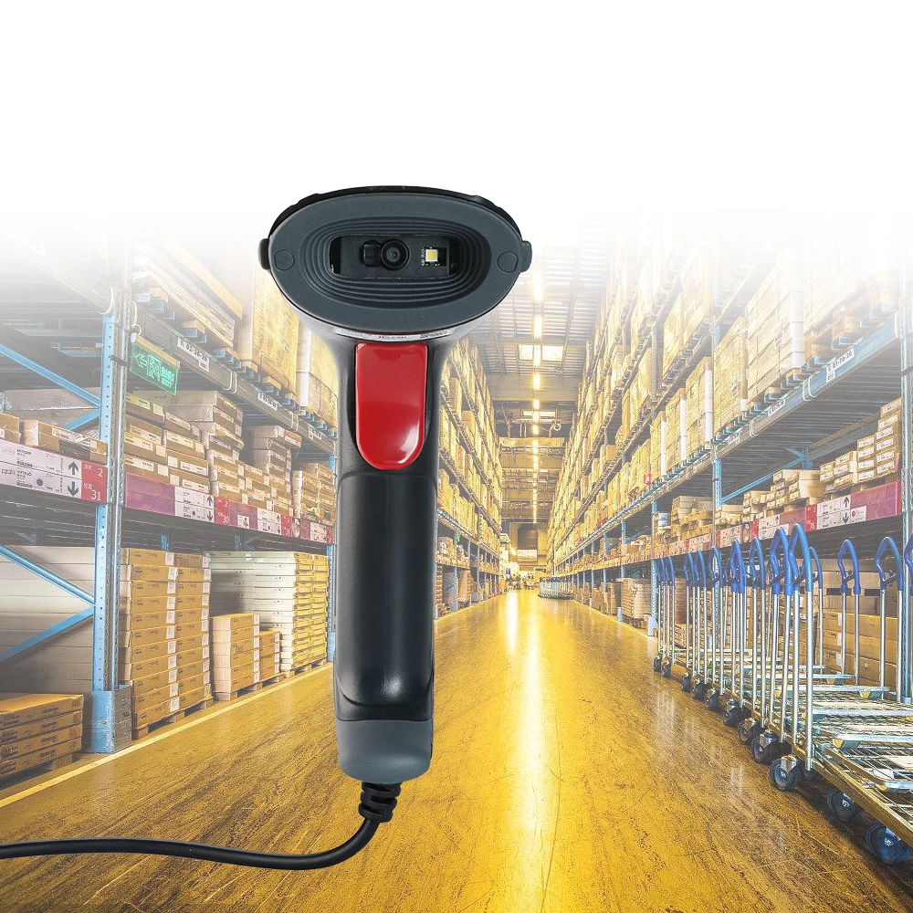 Сканер QR-кода Heroje H288U портативный Проводной USB сканер 2D DataMatrix PDF417 считыватель