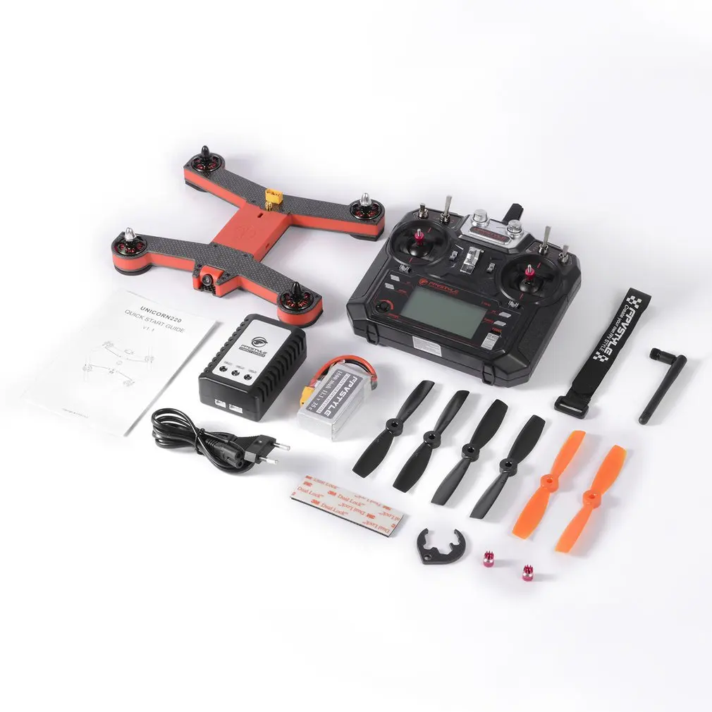 

FOV 5.8G 8 Channels 2204 Motor 700 TVL FPV Racing Drone FOR 220 Carbon Fiber Frame Less Wiring 90° Viewing Angle Red