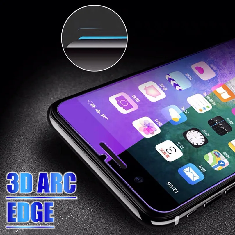 Защитное закаленное стекло с защитой от синего излучения для Iphone 11 Pro Xs Max X Xr Iphone 7 8 6s 6 Plus 5 5S Se