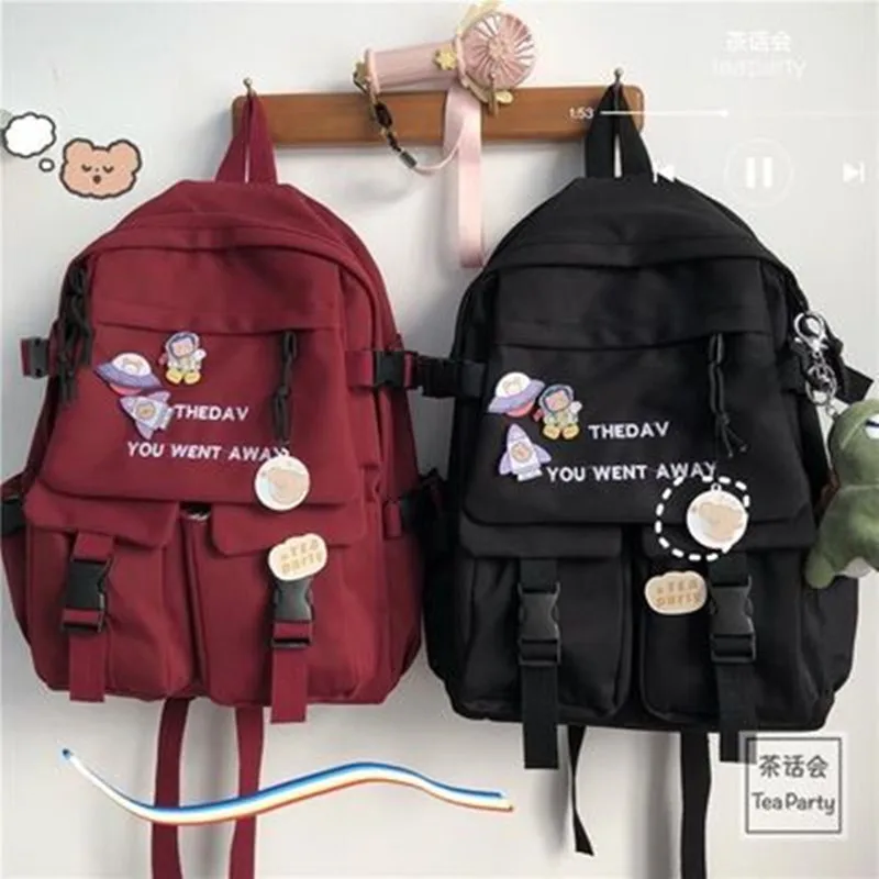 

New Lightweight travel college wind travel Japanese Harajuku school bag female Korean version ins high school student backpack