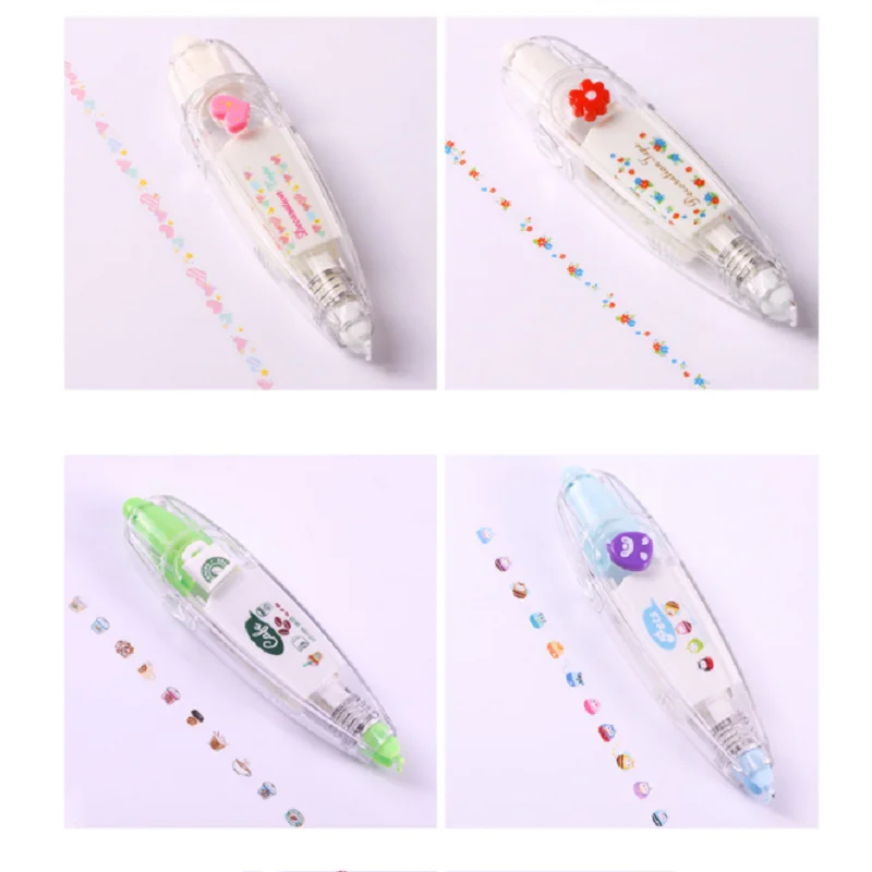 Креативная Корректирующая лента сделай сам милая канцелярская с милым прессом