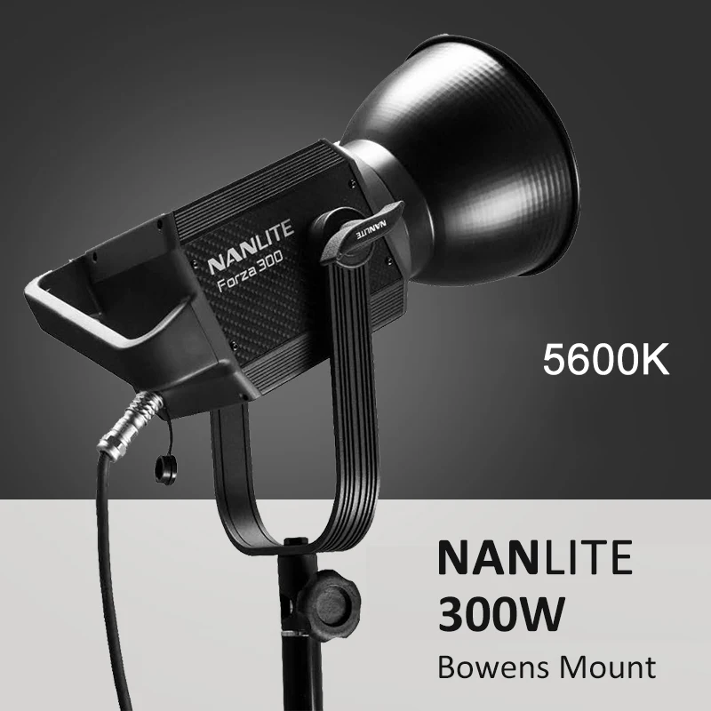 

Nanguang Nanlite Forza300 300w LED Spot Light Ultra Bright 5600K Daylight Bowen Mount Photography Lighting for Studio Video Film