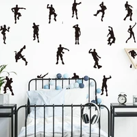 battle royal game player dancer wall sticker kids room boy room video game gamer xbox ps4 wall decal bedroom vinyl home decor