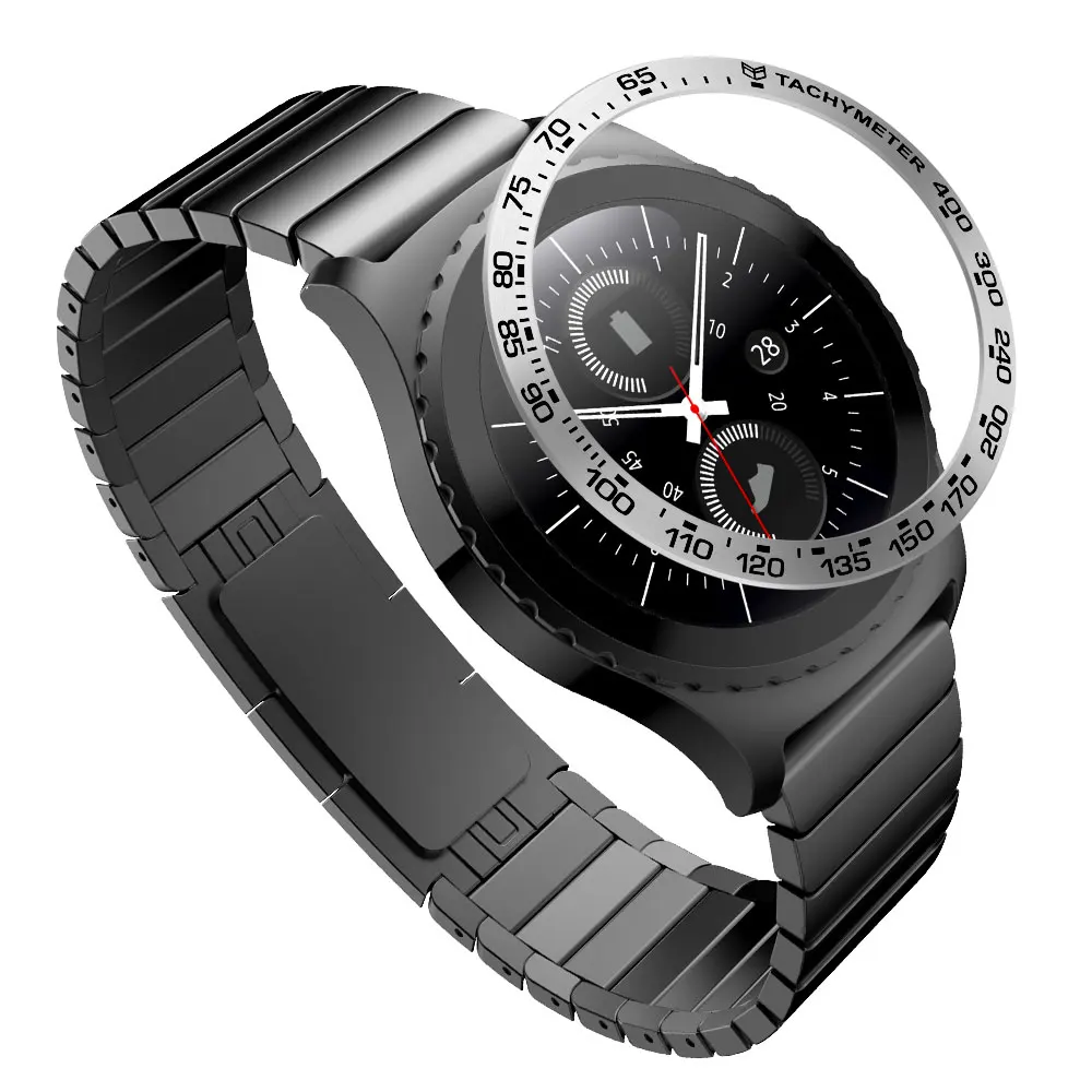 C5 Gear s3 Frontier ремешок для samsung galaxy watch 46 мм ремешок ободок для galaxy watch 46 мм Шестерня S3 металлический ободок кольцо клейкая крышка - Цвет: C5