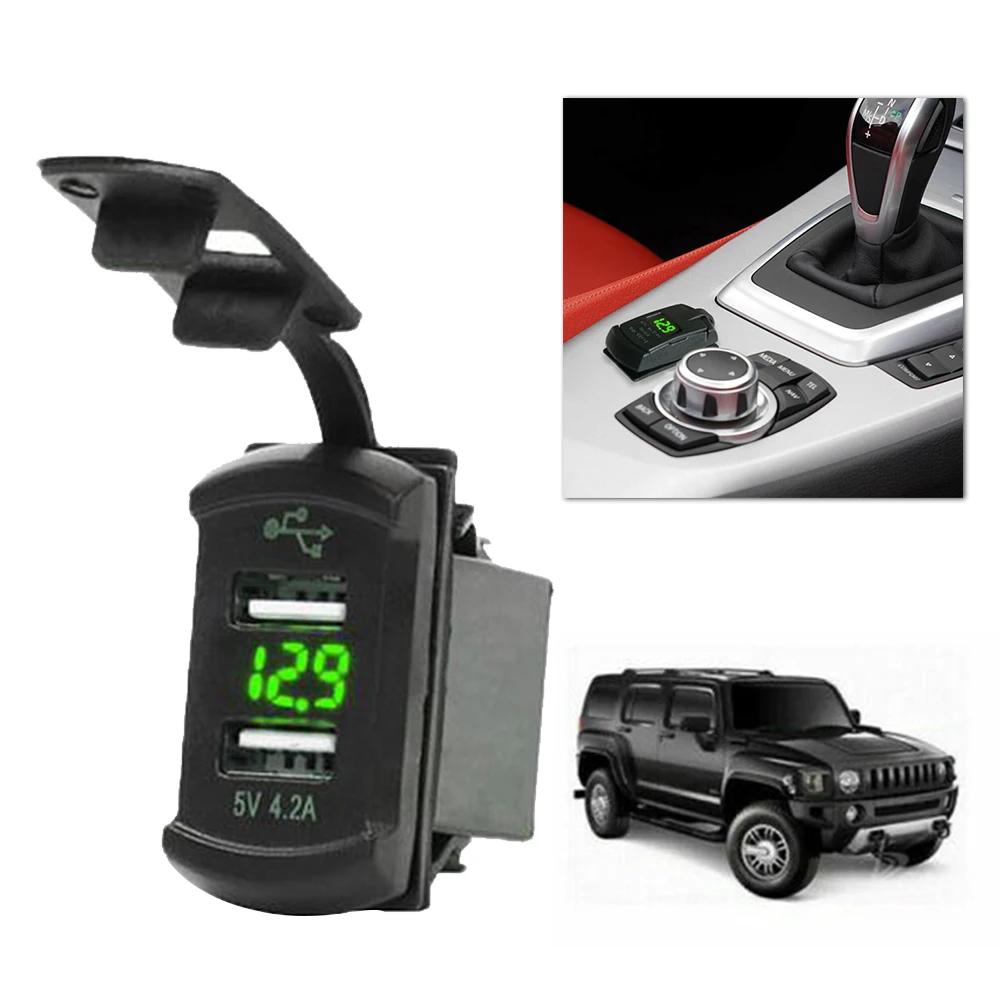 

Digital Dual USB Charger Voltmeter Flame-retardant Waterproof Dustproof