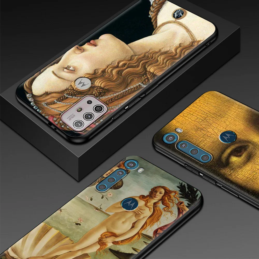 art paintings for motorola one fusion case for moto g10 g9 g8 plus play power one g20 g30 g40 g50 g60 edge 20 phone shell free global shipping