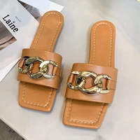 new 2021 zapatillas women brand summer slides high quality open toe flat casual slipper leisure sandal female beach flip flops