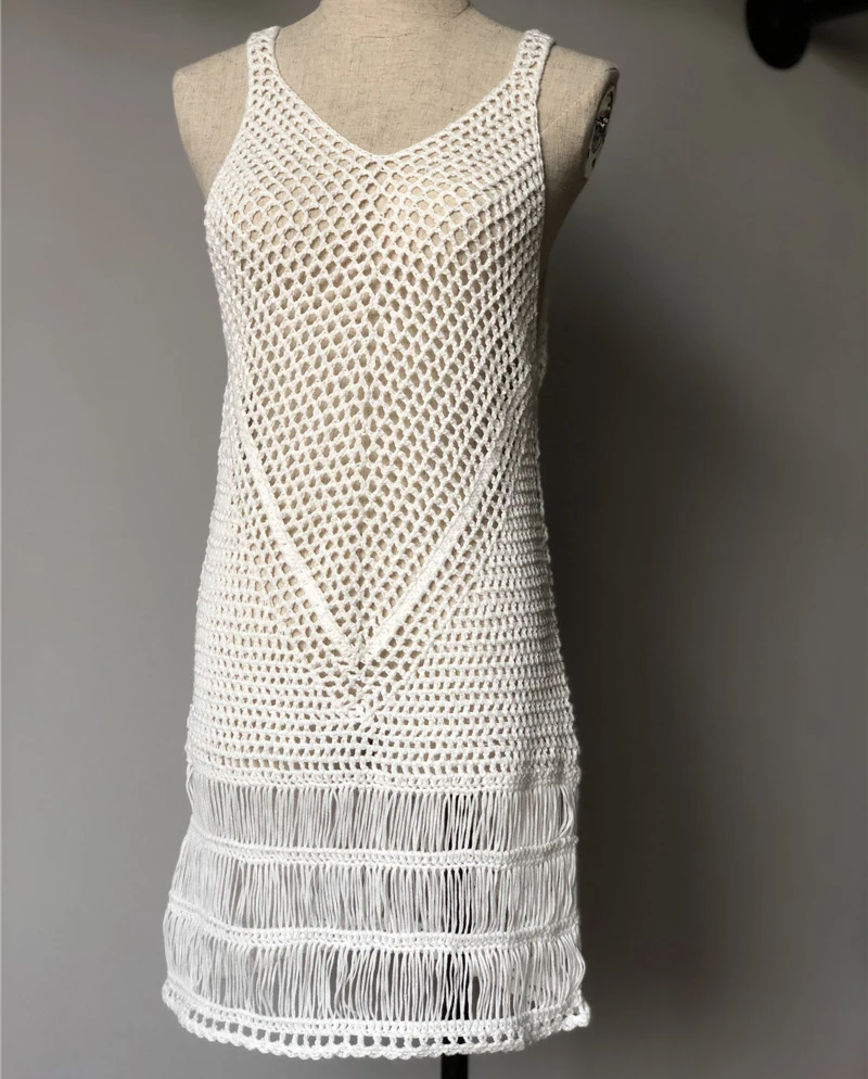 

2019 New Sexy Beach Cover Up Bikini Crochet Knitted Swimwear Summer Beach Wear Hollow Out Swimsuit Cover Up Beach Dresses Sale