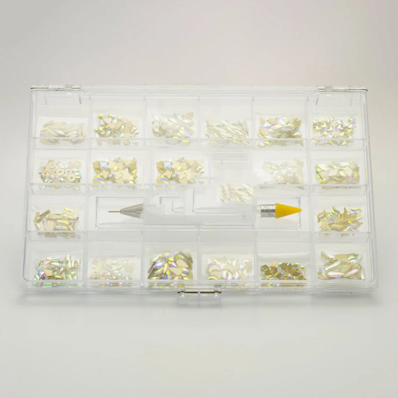 2000 шт (20 Форм s) набор украшений для дизайна ногтей алмазно кристаллическая