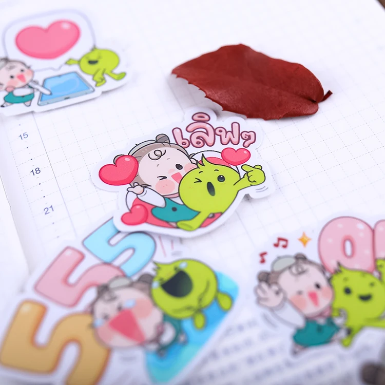 

24pcs Milk tea girl stickers/Scrapbooking Stickers /Decorative Sticker /DIY Craft Photo Albums