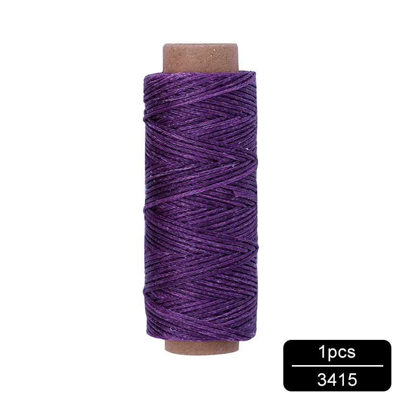 NO.3415 MIUSIE 1 шт. 50 м 150D 1 мм кожаный вощеный шнур для DIY инструмент для рукоделия ручная строчка плоская Вощеная швейная линия - Цвет: NO.3415