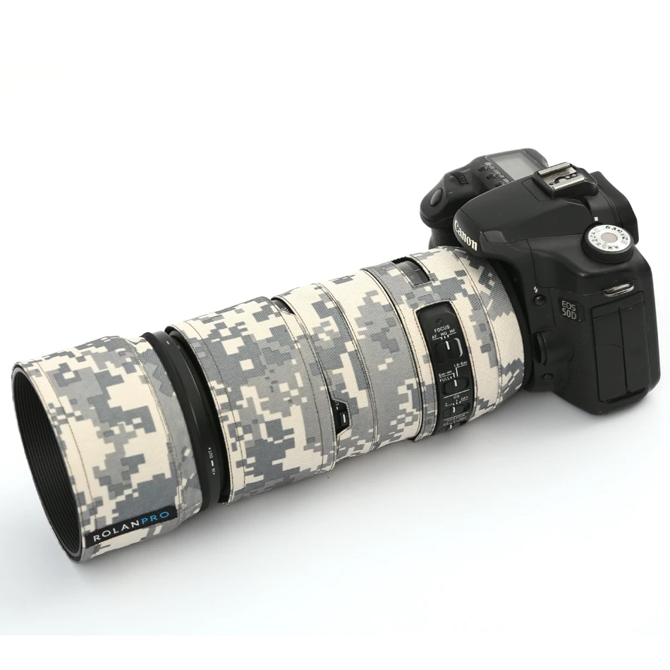 Линзы rolanpro одежда камуфляж пальто дождевик для Sigma 100-400 мм F5-6.3 OS HSM современный объектив защитный чехол для DSLR
