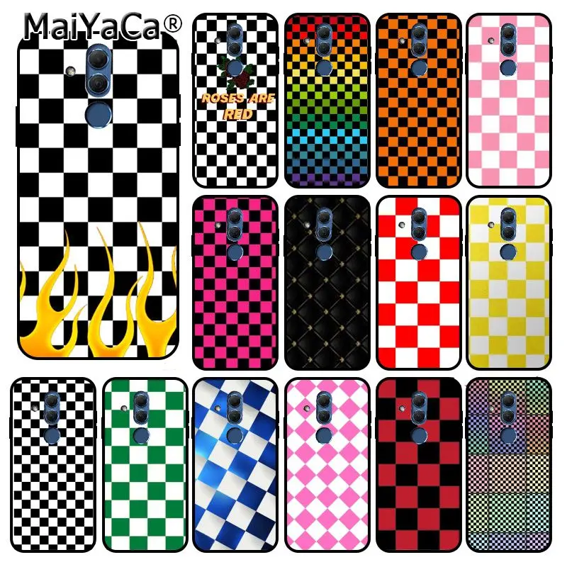 Чехол для телефона Maiyaca в шахматную клетку Huawei Mate 10 20 Lite 20X Mate20 Pro Mate9 Nova3 3i|Бамперы| |