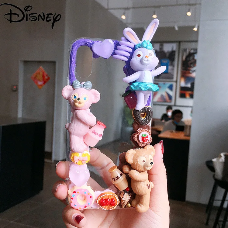 

Disney cartoon star Duffy bear diy girl phone case for iPhone 12 mini/12 pro max/11 pro/se/xr/xs/xs max/7/8/plus/11