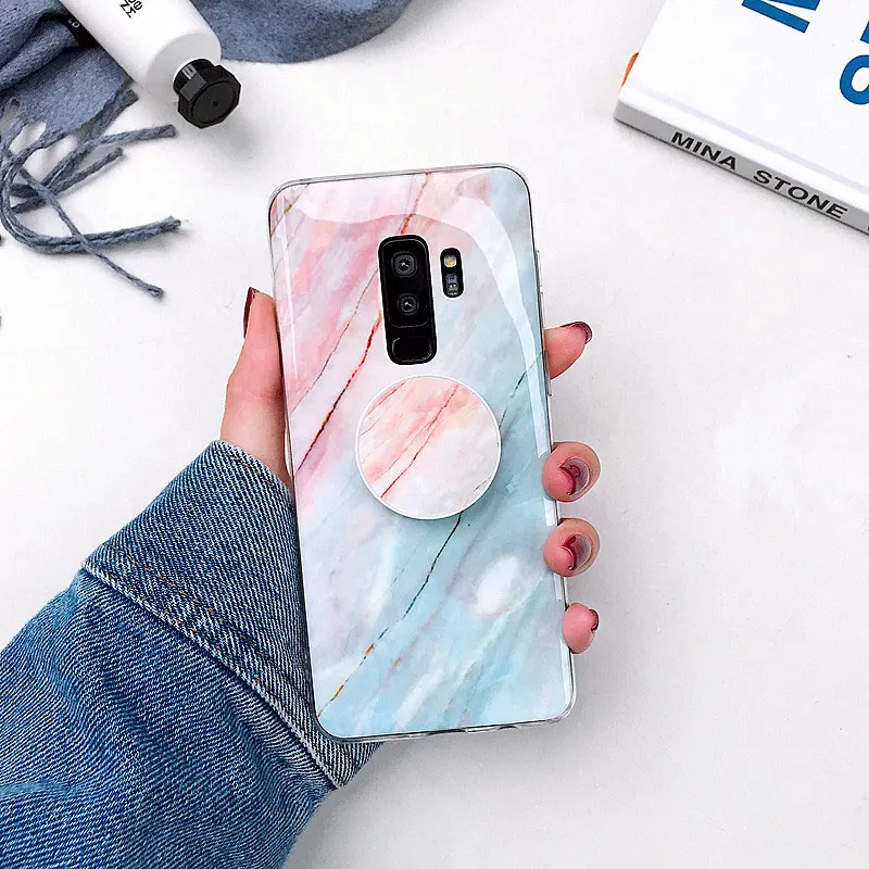 Мраморный чехол для samsung A50, чехол, мягкая задняя крышка из ТПУ для samsung S10 LITE S10PLUS, чехол, держатель для samsung NOTE 10 PLUS 9 - Цвет: 1