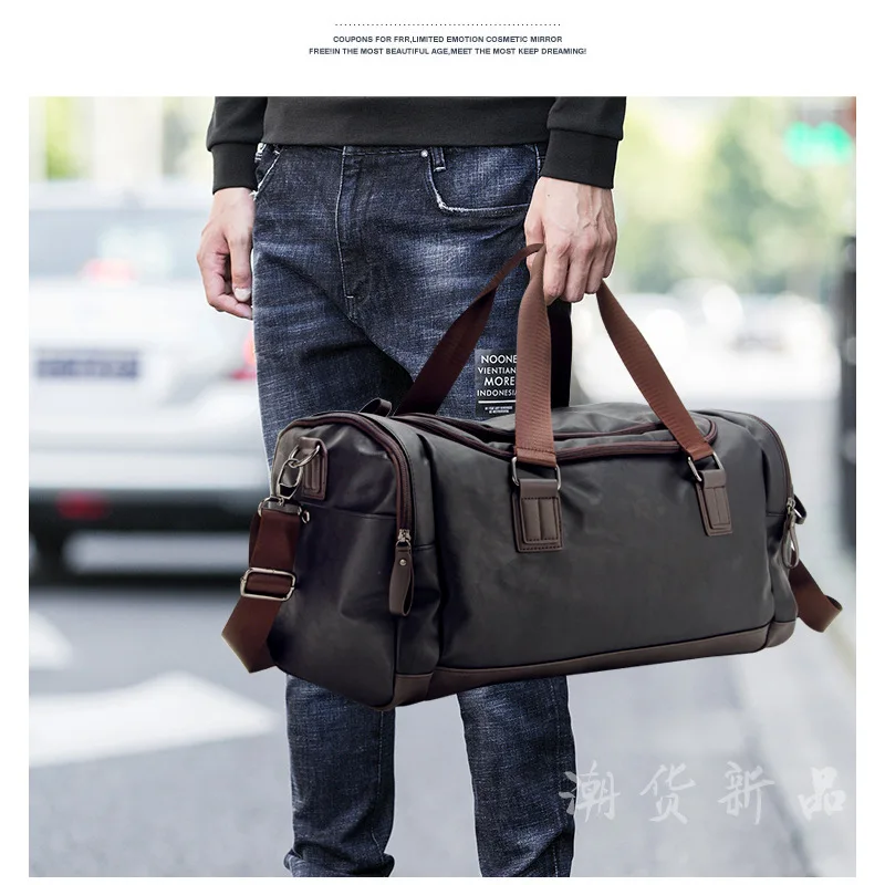 Large Capacity Men Luggage Bag Shoulder Crossbody Weekend Travel Clothes Toiletry Handbag Land Trips Gadgets Organize Accessory