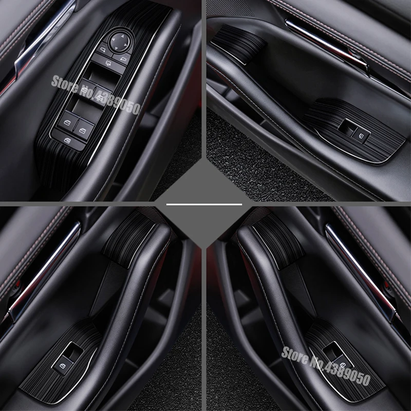 Из нержавеющей стали для Mazda CX-30 2020 2021 аксессуары двери окна стеклянный лифт