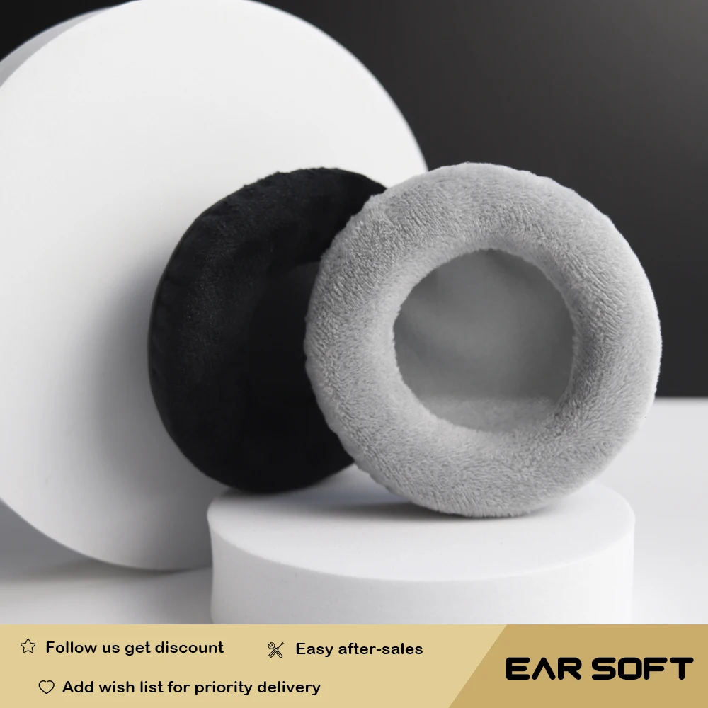 Earsoft Replacement Cushions for HIFIMAN HE4 HE6 HE5 HE5LE Headphones Cushion Velvet Ear Pads Headset Cover Earmuff Sleeve