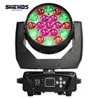 SHEHDS светодиодный луч + мыть 19x15 Вт RGBW с переменным фокусным расстоянием проектор для DJ диско вечерние шарика этапа концерта Быстрая доставка