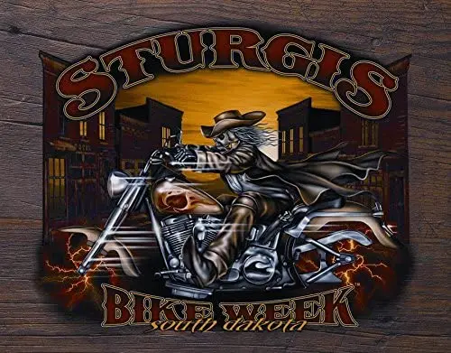 

Sturgis Bike Week - Wild Bill '05 Classic Old Fashioned Vintage Advertising Metal Tin Sign