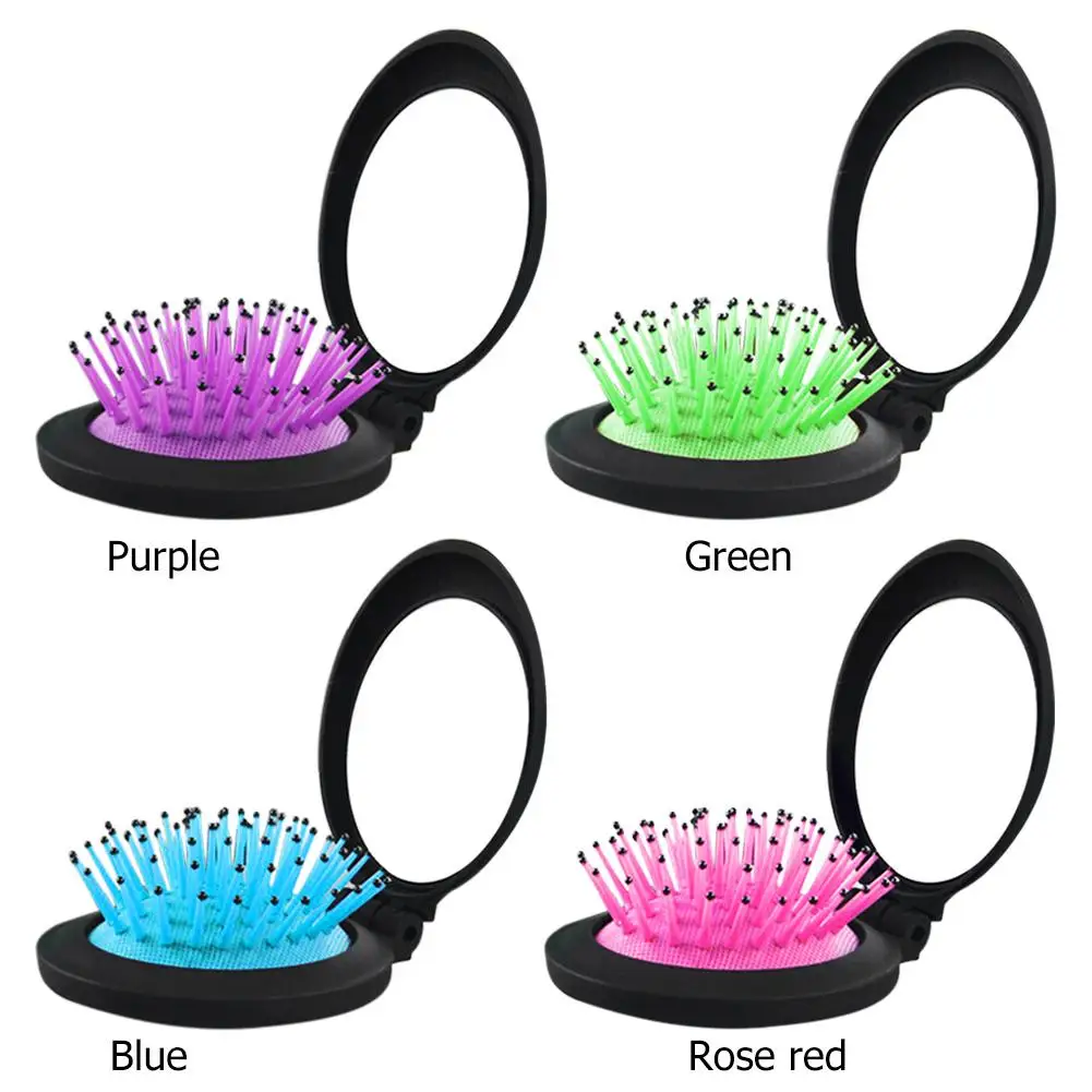 1 шт. Антистатическая щетка для волос складная подушка безопасности массажа