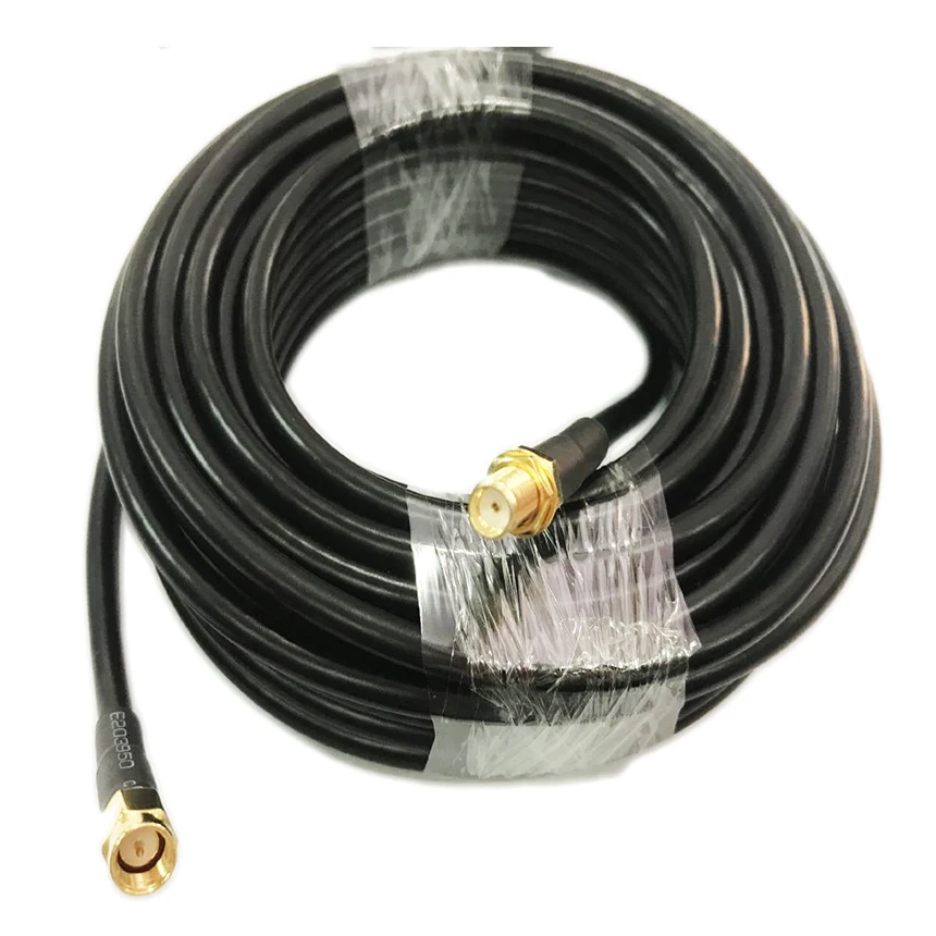 SMA Гнездовой разъем для SMA штекер RG58 коаксиальный Pigtail wifi кабель с низкой потерей 50 см 1 м 2 м 3 м 5 м 10 м 15 м 20 м 30 м