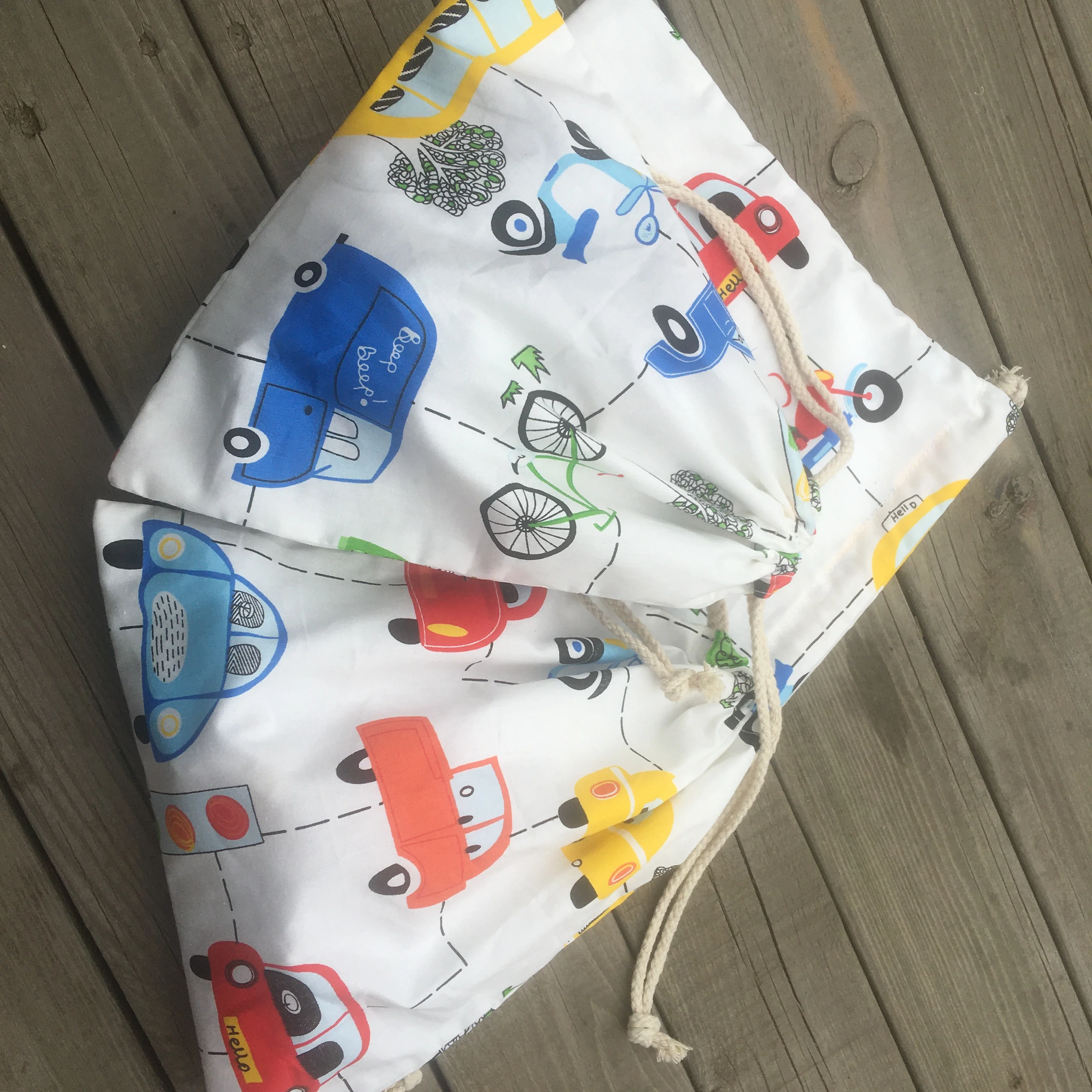 Саржевый Органайзер на шнурке из хлопка 1 шт. праздничная подарочная сумка для