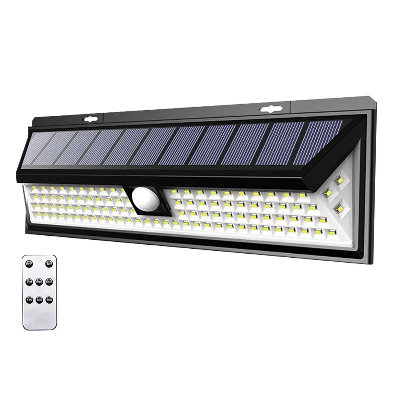 Уличный настенный светодиодный светильник на солнечной батарее 90/118 светодиодов