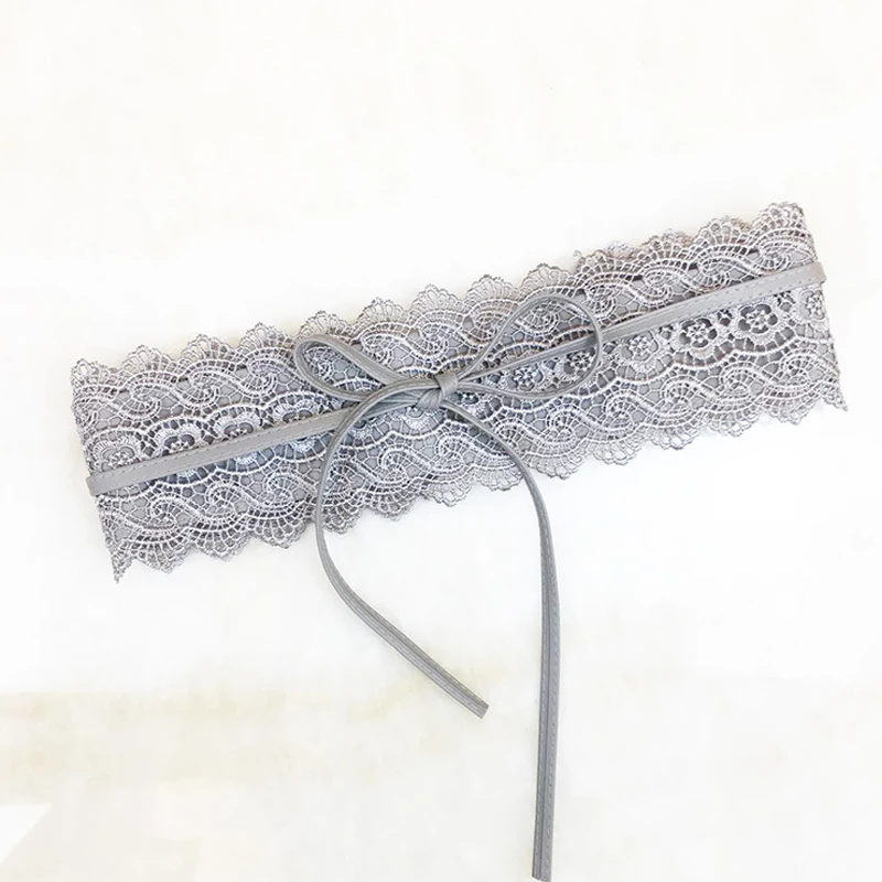 2021 Новый черный белый цвет Широкий корсет и кружевным поясом Женская обувь