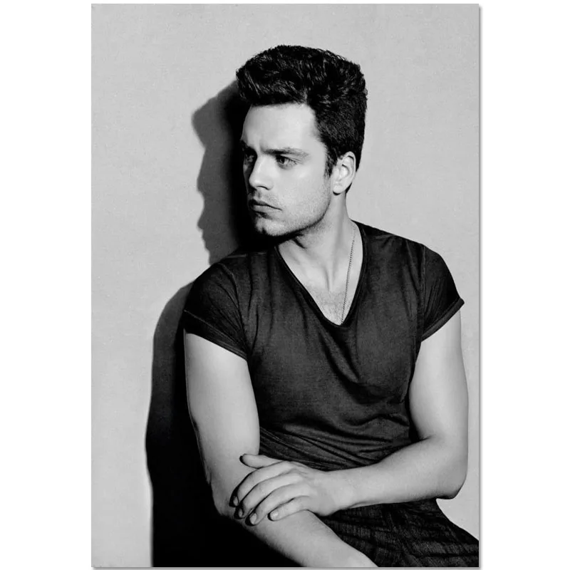 Модный классический постер на заказ Себастьян Стэн тканевый домашний декор