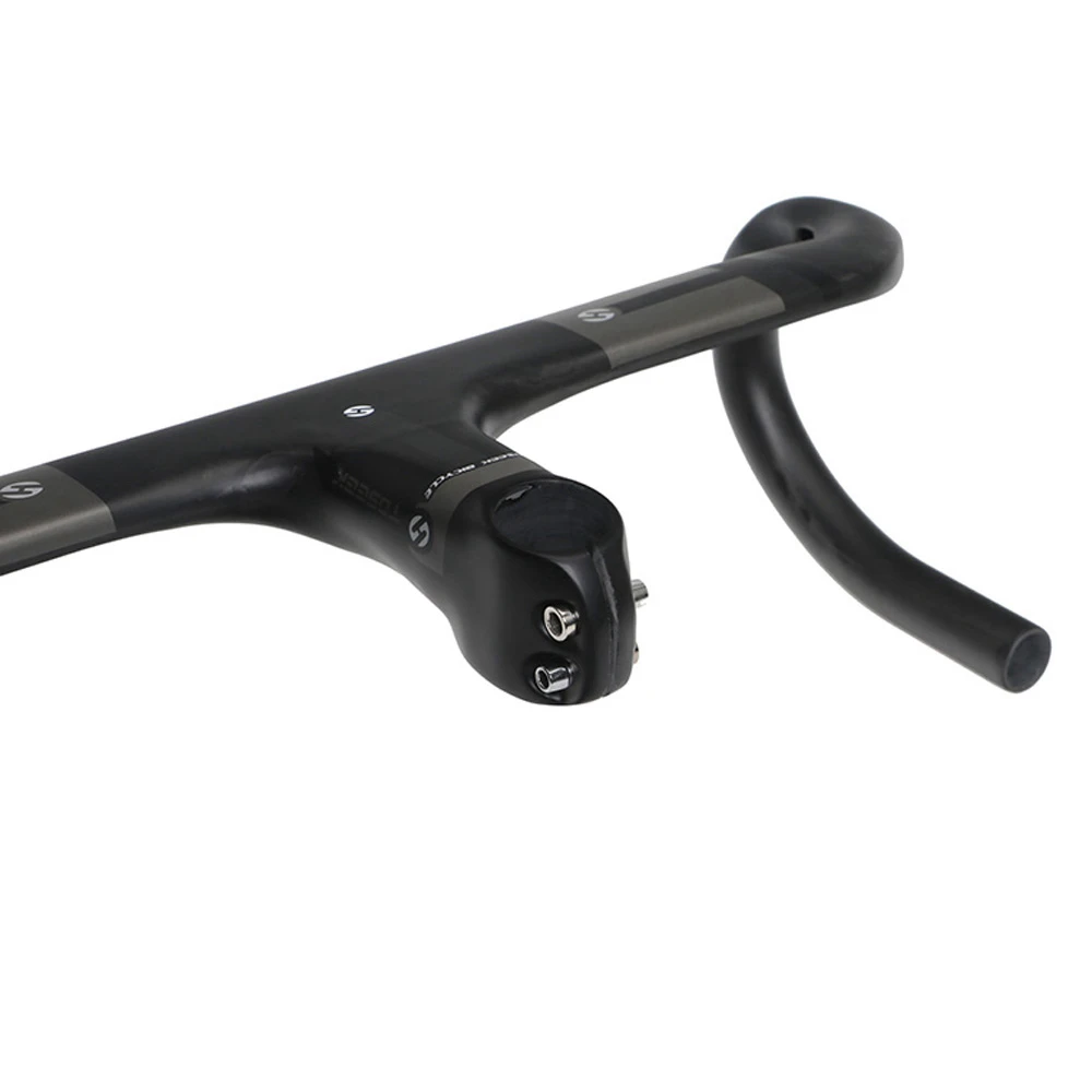 Продажа Стержень из углеродного волокна для дорожного велосипеда, интегрированный изогнутый стержень 95 мм, охват 125 мм, 400 мм, 420 мм, 440 мм, ширина стер...