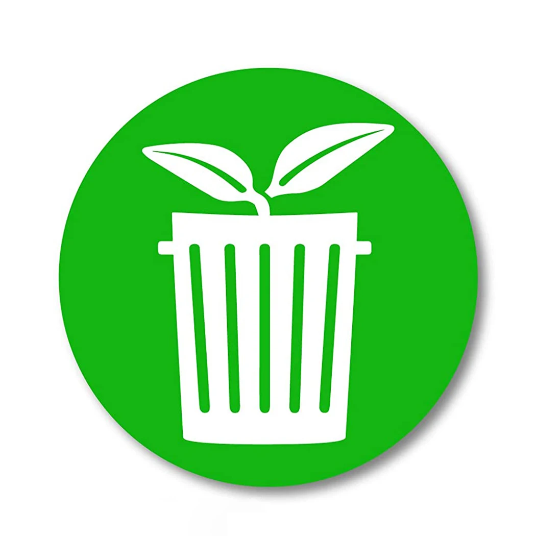 12 шт. наклейки для мусорных баков 10 см | Дом и сад