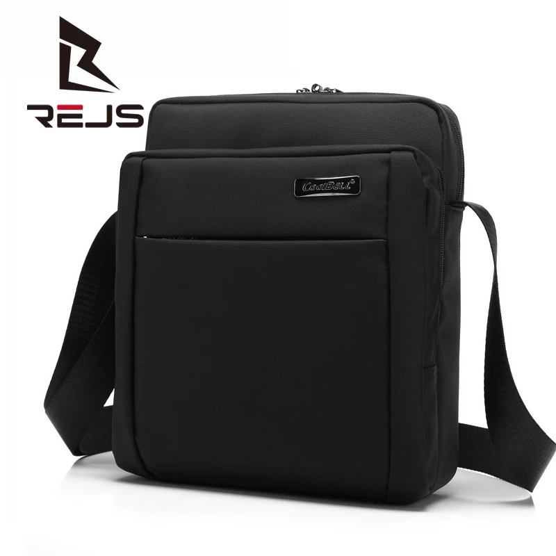 

REJS LANGT Men's Shoulder Bag Fit 10.6 Inch Ipad Daily Work Business Crossbody Bags Messenger Sac for Travel Bandolera Hombre