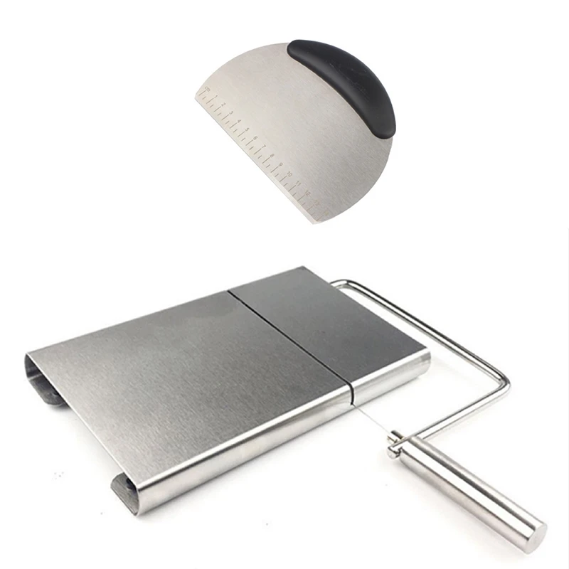 

Слайсер для сыра, слайсер для сыра из нержавеющей стали, слайсер для сыра и масла с 1 градуированным ножом для муки