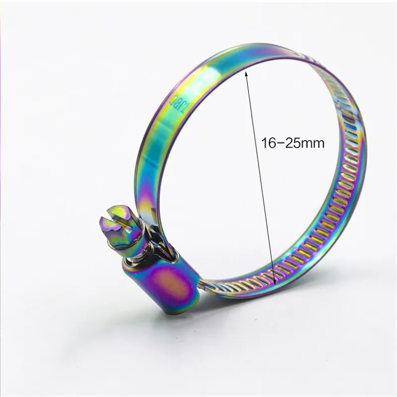 1 шт. дух зверя мотоциклетные хомуты воздушный фильтр зажимы метализированный