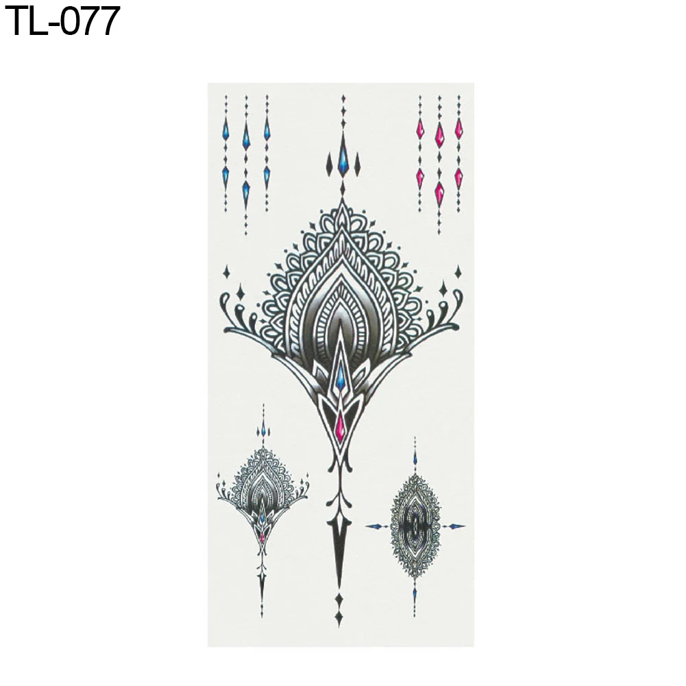 Боди-арт Съемные с деревом перо птица Мода временные фальшивые татуировки