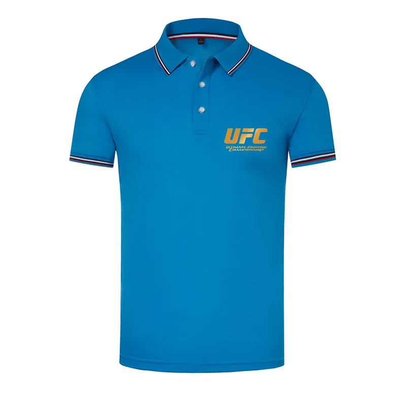 

2021 New MMA BJJ Boxing Man Polo Shirt Mens Casual Cotton Polo shirt Men Short Sleeve High Quantity Polo men Fighting Polo