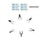 1000 шт. обжимных разъёмов, коннекторов для электрических Лопата голой конец шнура провода кабеля Разъем SNB1.25-3456810 наконечники 22-16AWG 0,5-1.5mm2