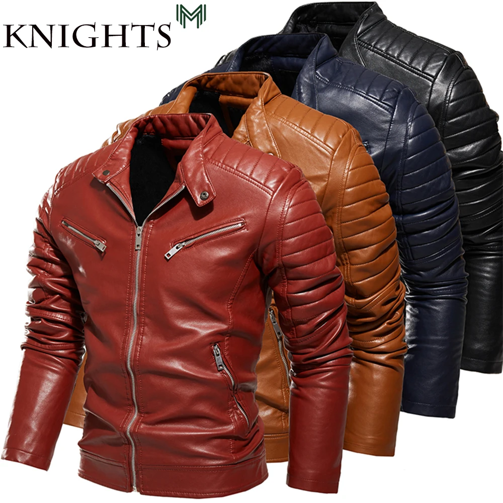 2021 New Men's Autumn and Winter Men High Quality Fashion Coat Leather Jacket Motorcycle Style Male Business Casual Jackets Men