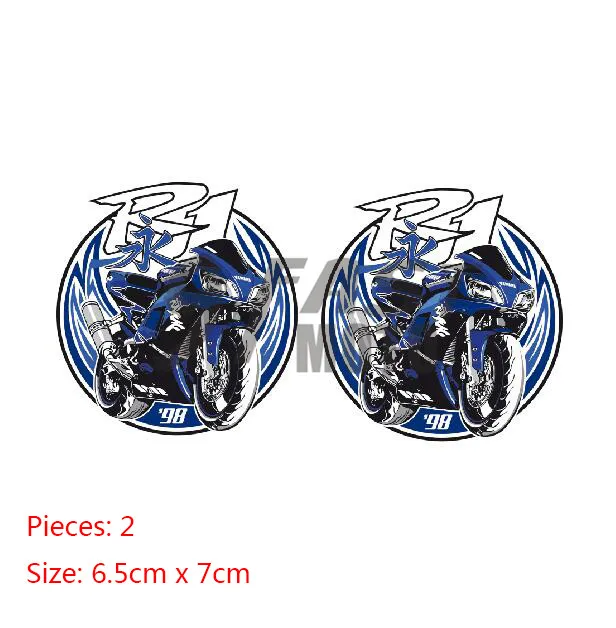 

9FastMoto Helmet Motorcycle Sticker Decals for YAMAHA Yamaha R1 Motorbike Racing Decals Vinyl LOGO Decal