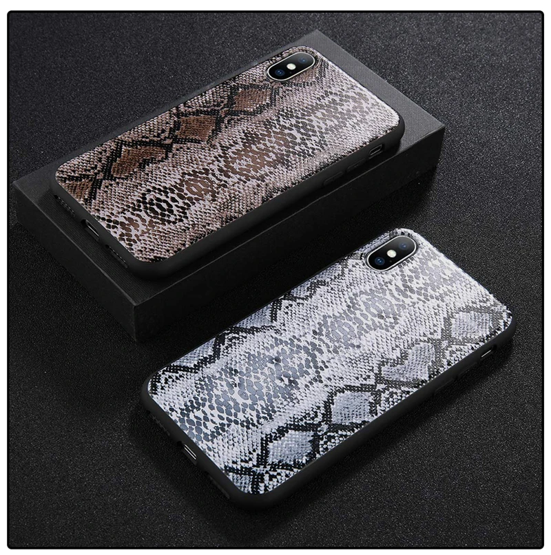 Lovebay чехол кожа змеи, зерно телефонные чехлы для iphone X Case мягкий Животные Печатный чехол-накладка на заднюю крышку для iphone 6 6S 7 8 плюс XS Max X XR