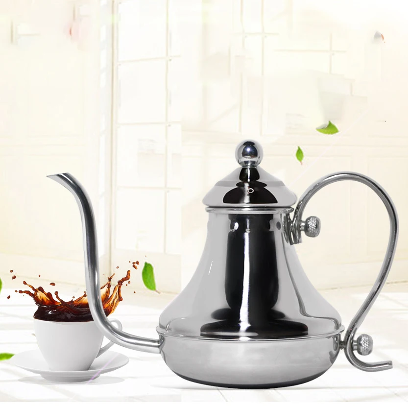 

420ML Turkey Vintage Hand Brewed Coffee Kettle Manual Drip Coffee Maker Stainless Steel Magic Color Fine Mouth Coffee Drip Pot